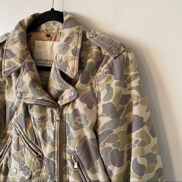 Denim Supply Ralph Lauren-Camo Puff Moto Jacket - Picture 4 of 10